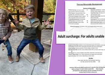 Restaurant adds $50 surcharge to family’s bill because of ‘loud’ kids